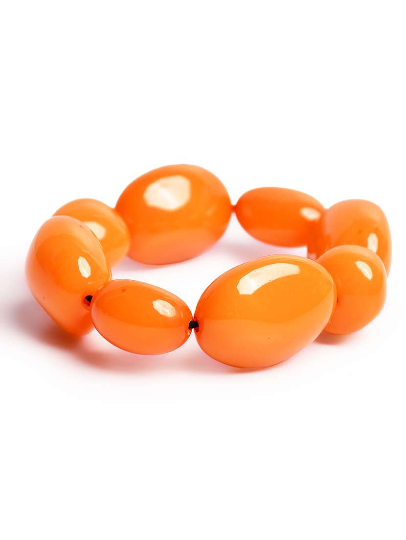 orange plastic bangle bracelets - 20262150 - Standard Image - 3