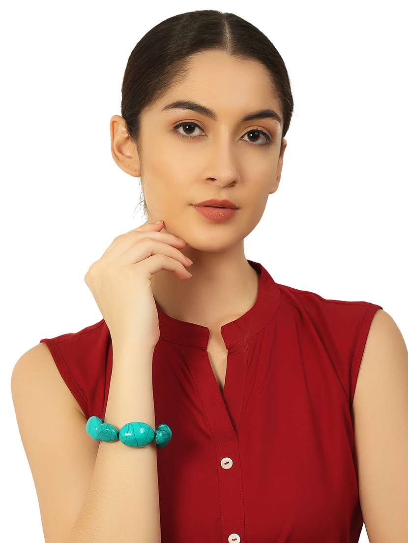 blue plastic bangle bracelets - 20262151 -  Standard Image - 5