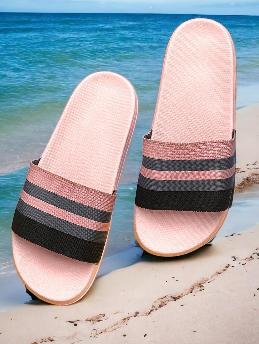 kapyansh striped slides for women - 20263600 -  Zoom Image - 0