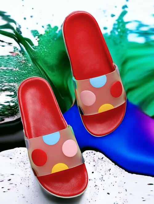kapyansh transparent quirky slides for women - 20263613 -  Standard Image - 0