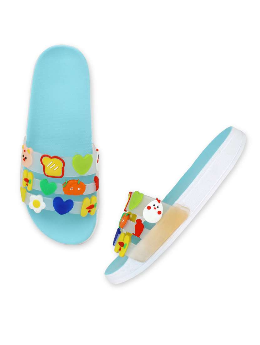 kapyansh transparent quirky slides for women - 20263682 -  Standard Image - 3
