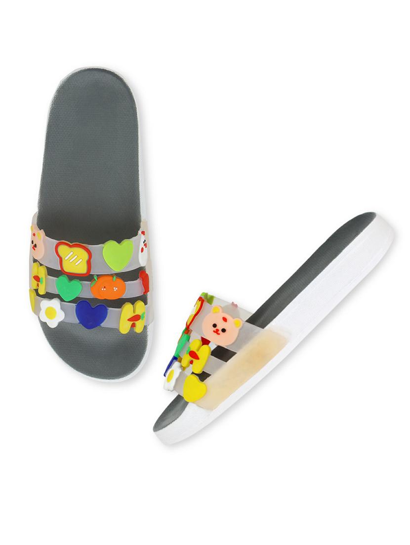 kapyansh transparent quirky slides for women - 20263683 - Standard Image - 3