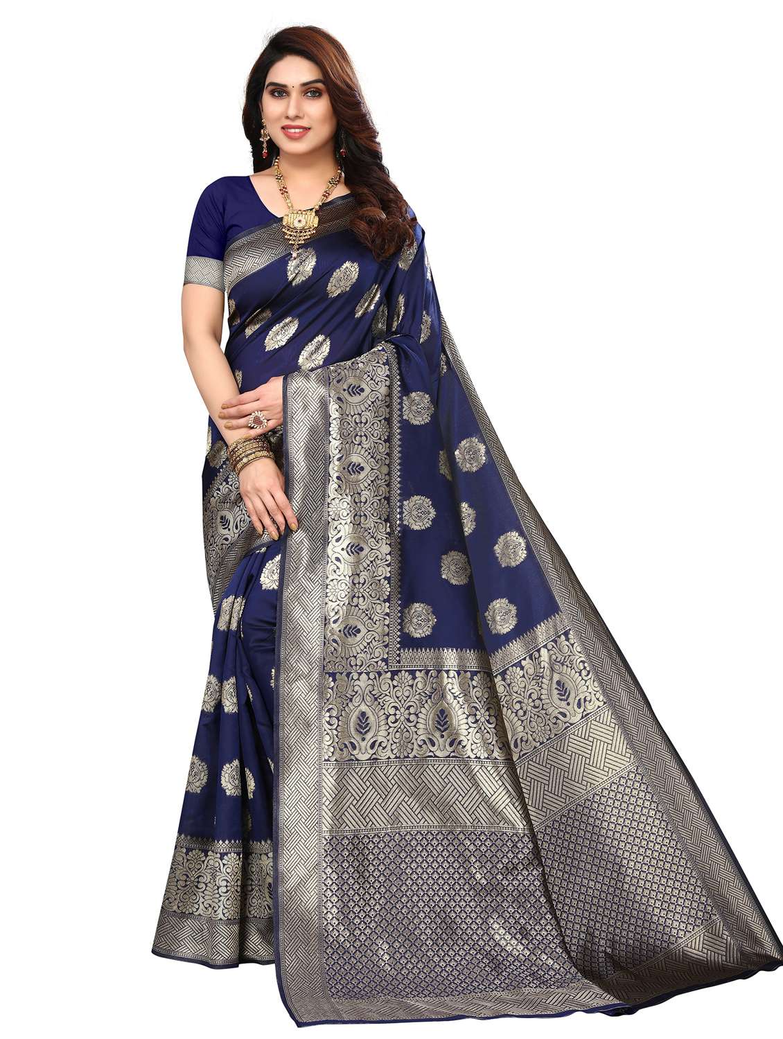 women's banarasi saree with blouse - 20264443 - Zoom Image - 0
