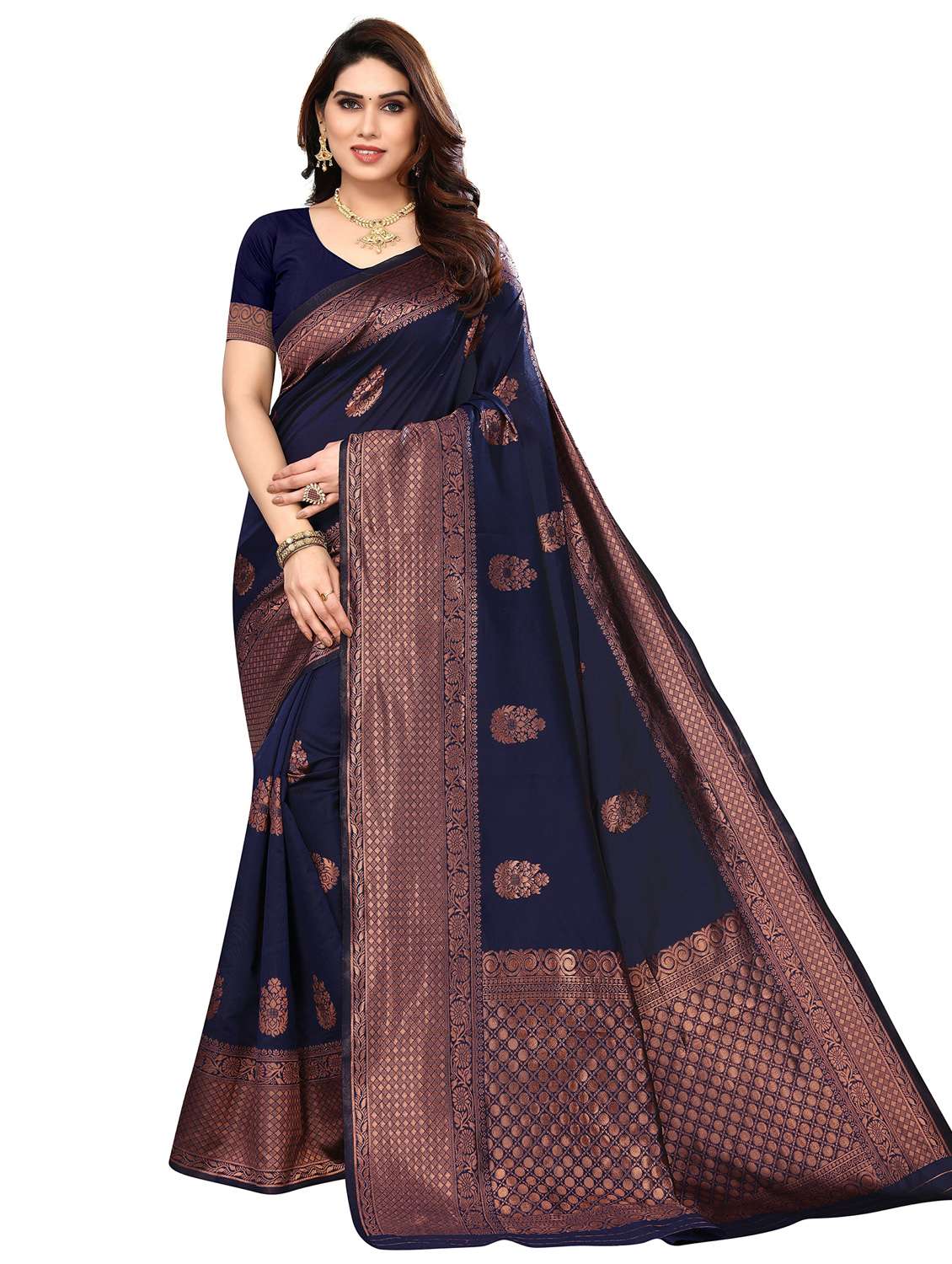 women's banarasi saree with blouse - 20264477 - Zoom Image - 0