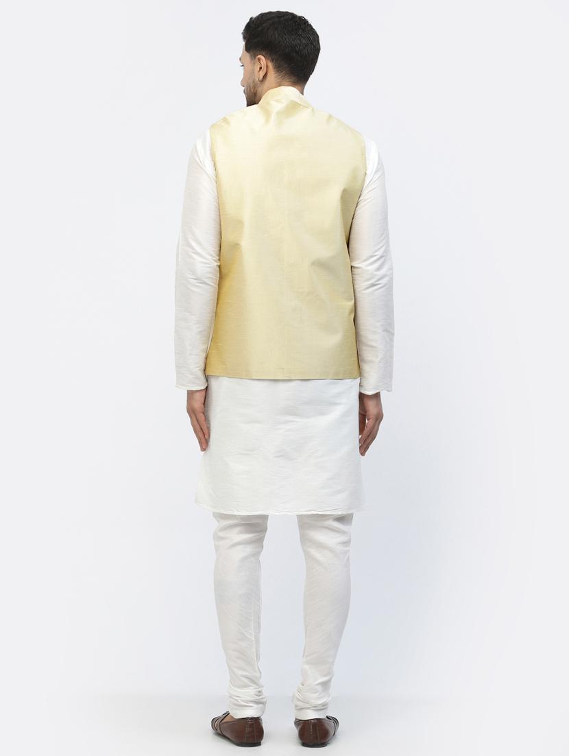 men solid kurta pyjama ethnic jacket set - 20265959 - Standard Image - 3