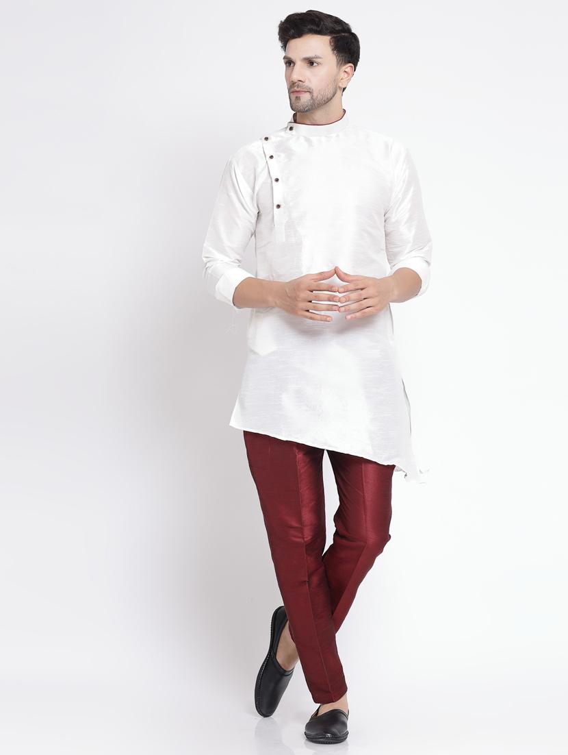 men solid kurta pyjama ethnic set - 20266110 - Zoom Image - 0