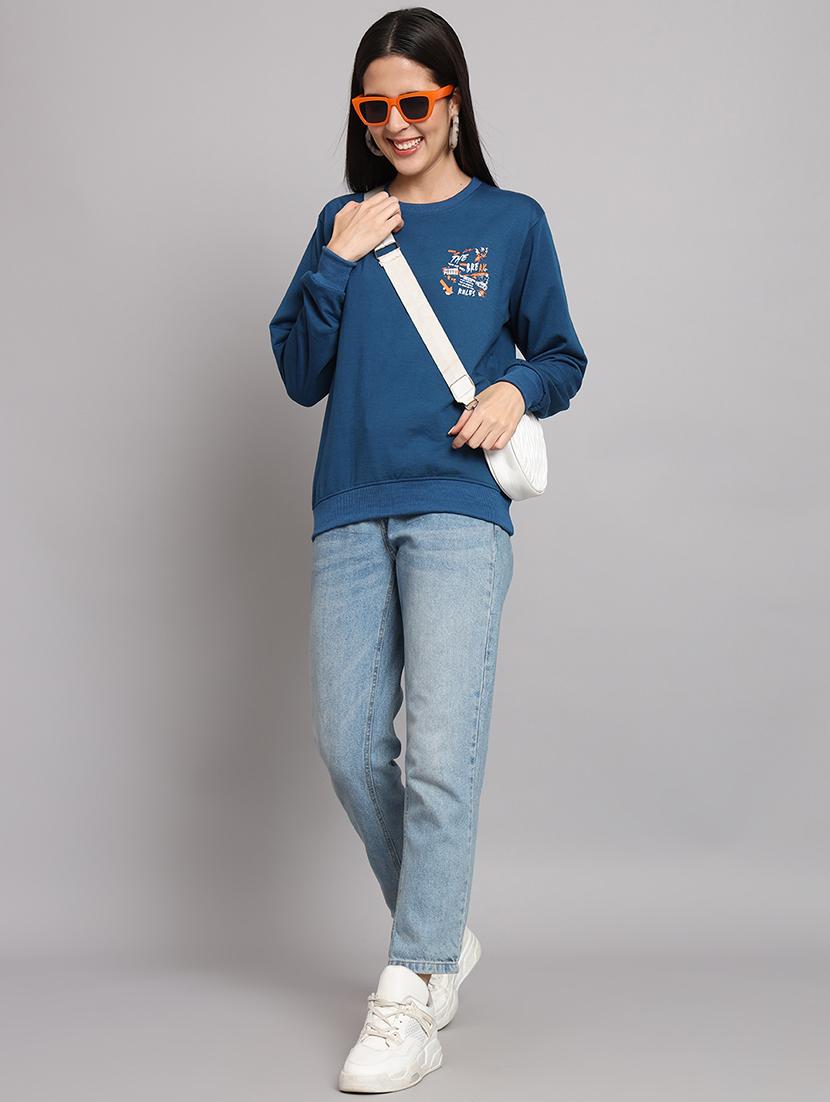 women's placement print sweatshirt - 20266265 - Standard Image - 3