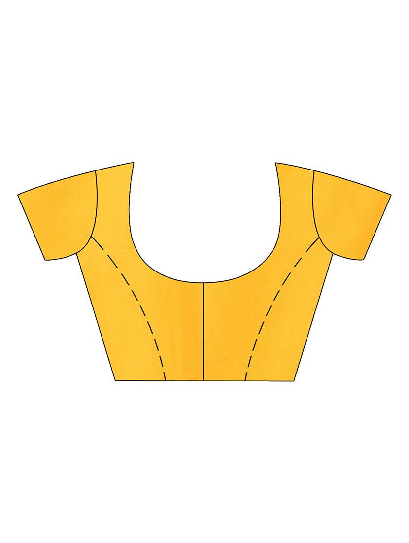 women's warli yellow colored saree with blouse - 20266390 -  Standard Image - 3