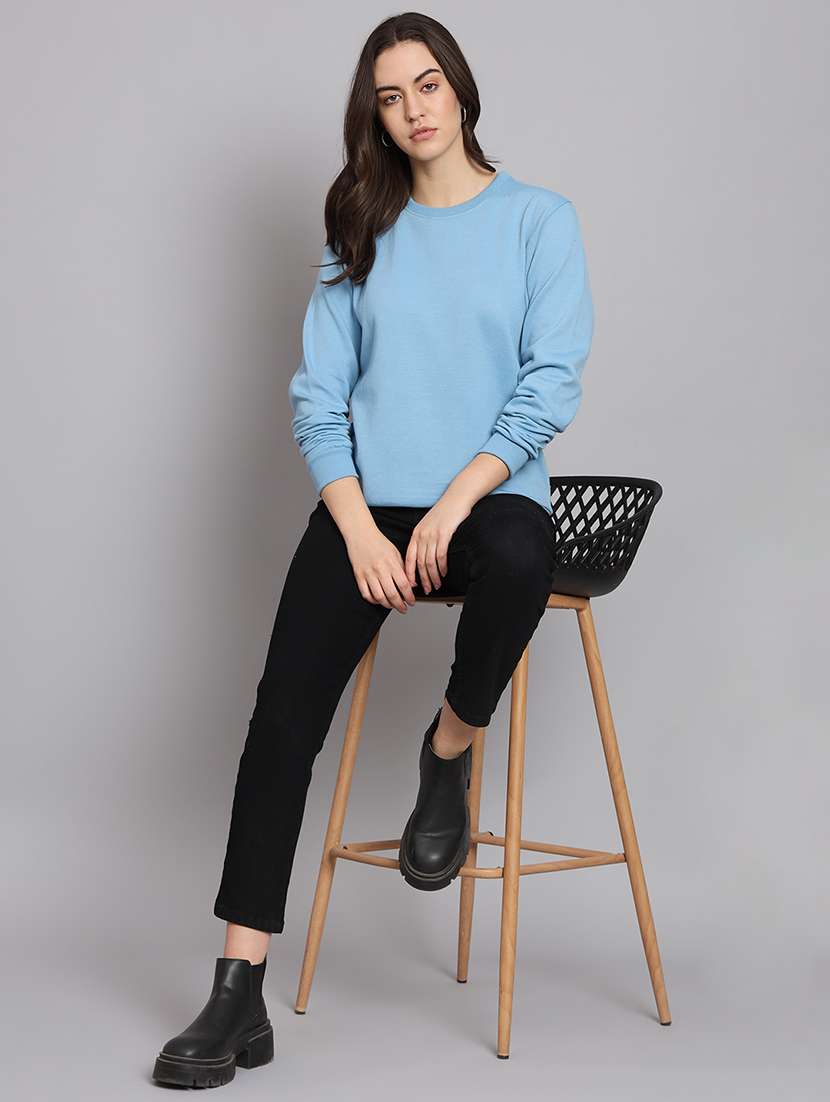 women's plain sweatshirt - 20266612 -  Standard Image - 3