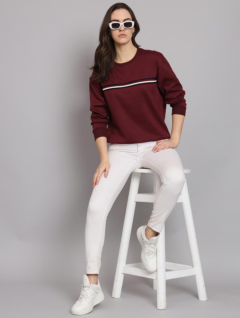 women's chest print sweatshirt - 20266617 - Standard Image - 3