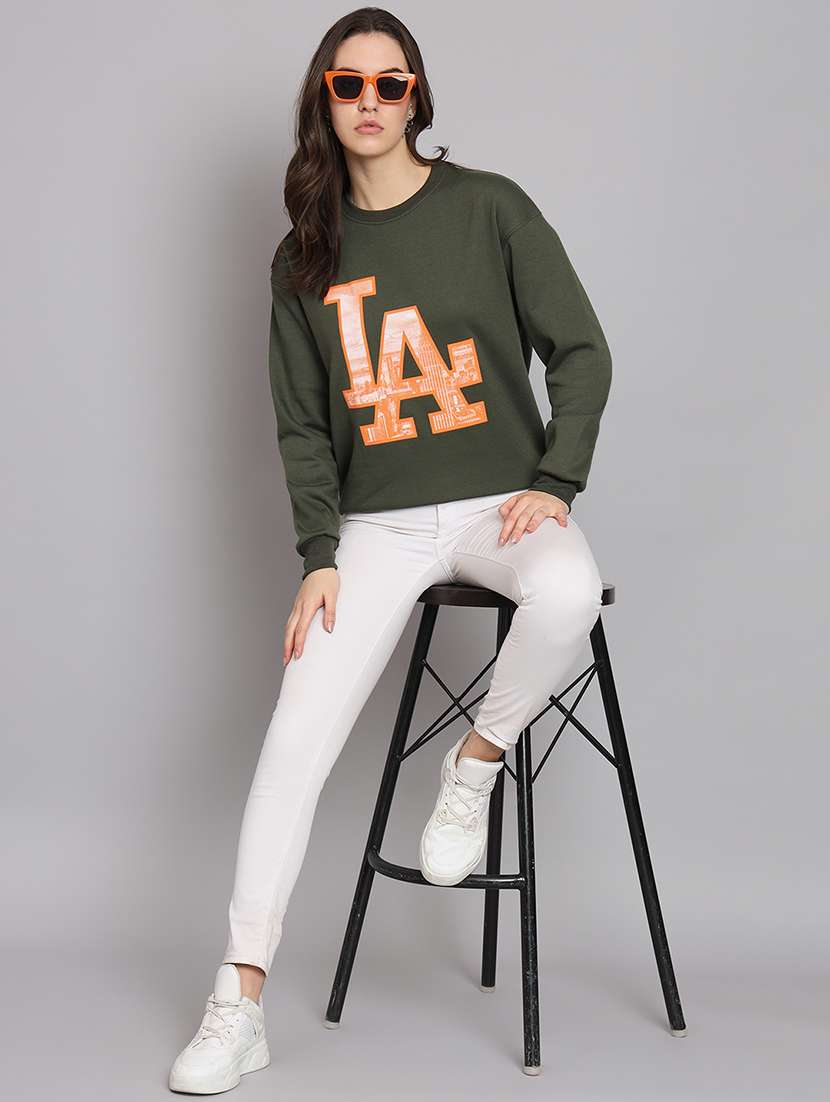 women's front print sweatshirt - 20266619 - Standard Image - 3