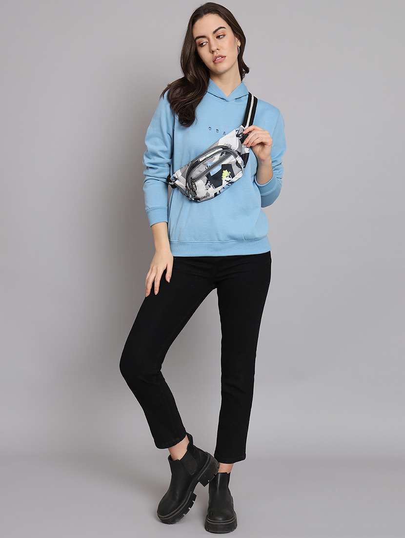 women's chest print sweatshirt - 20266620 -  Standard Image - 3