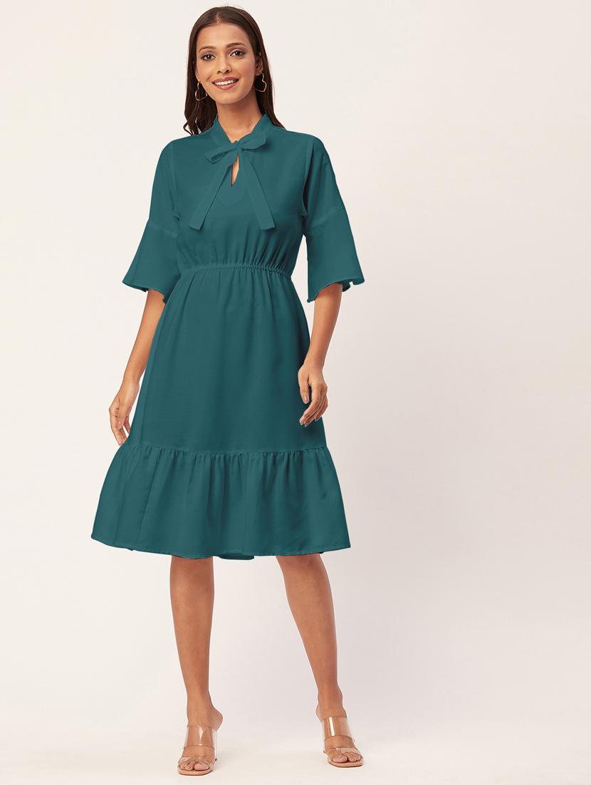 women's tiered dress solid dress - 20267509 -  Zoom Image - 0