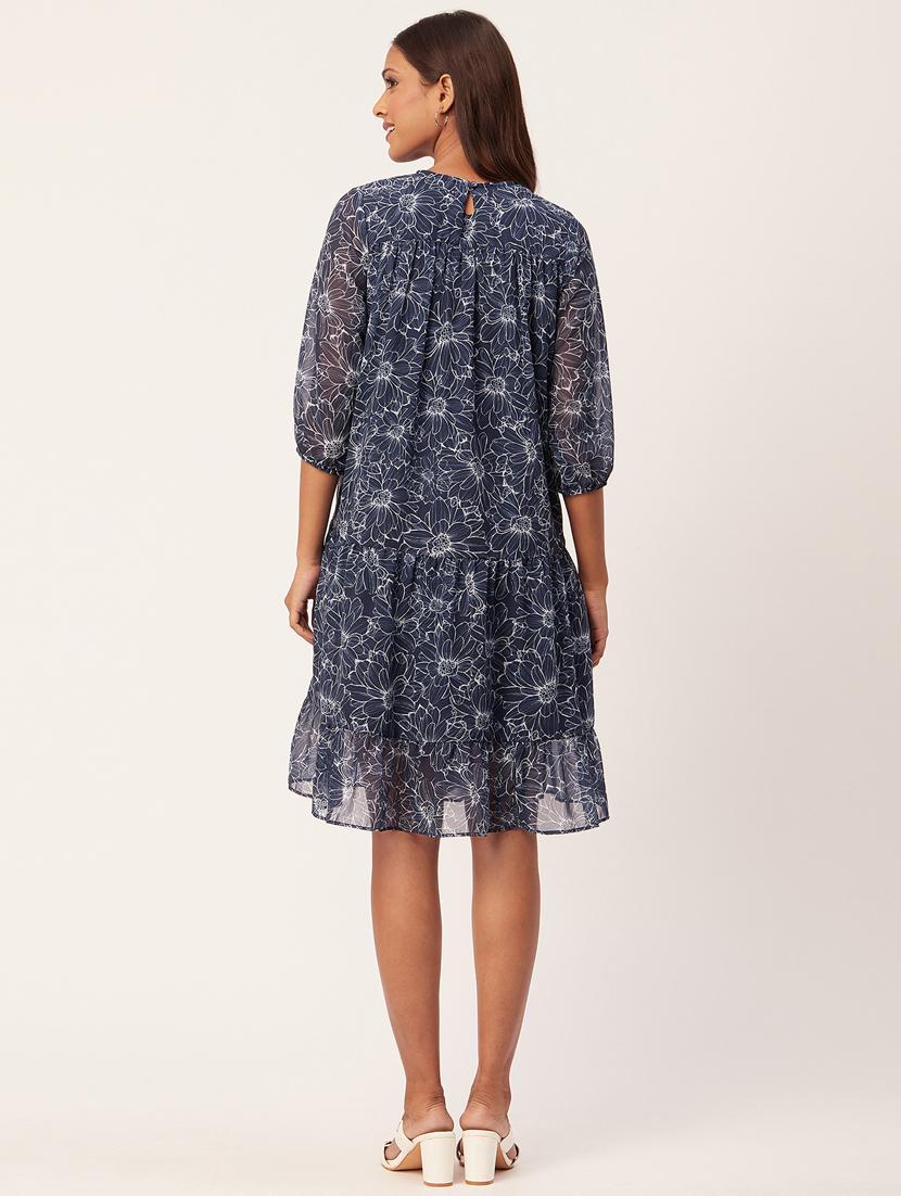women's tiered dress floral dress - 20267518 - Standard Image - 3
