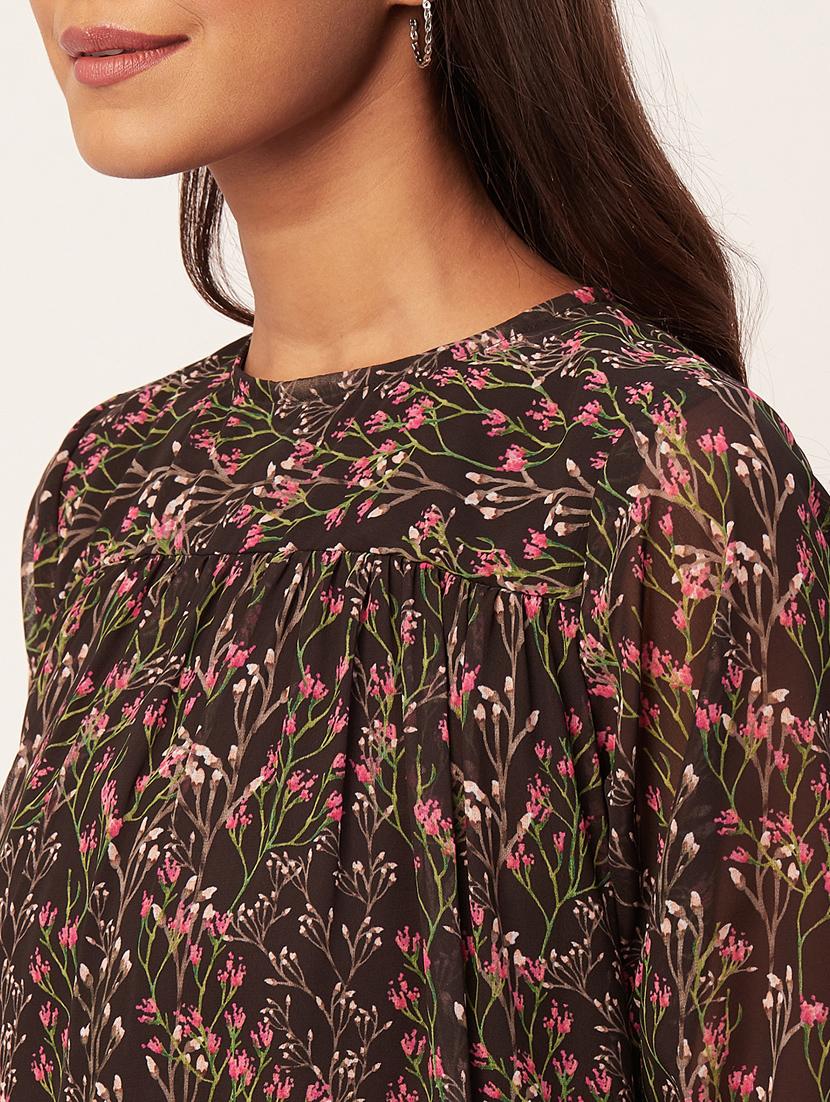 women's tiered dress floral dress - 20267520 - Standard Image - 5
