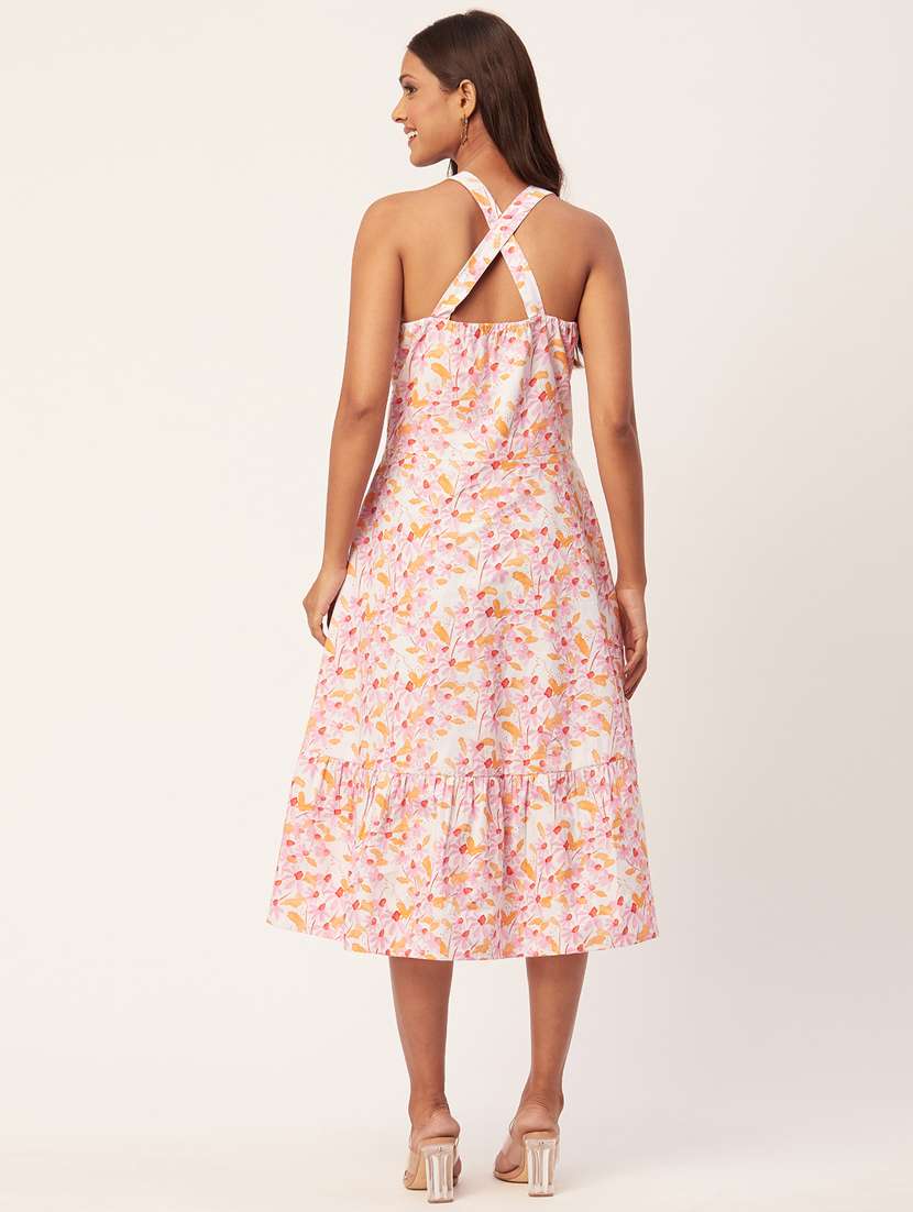 women's fit & flare floral dress - 20267523 -  Standard Image - 3