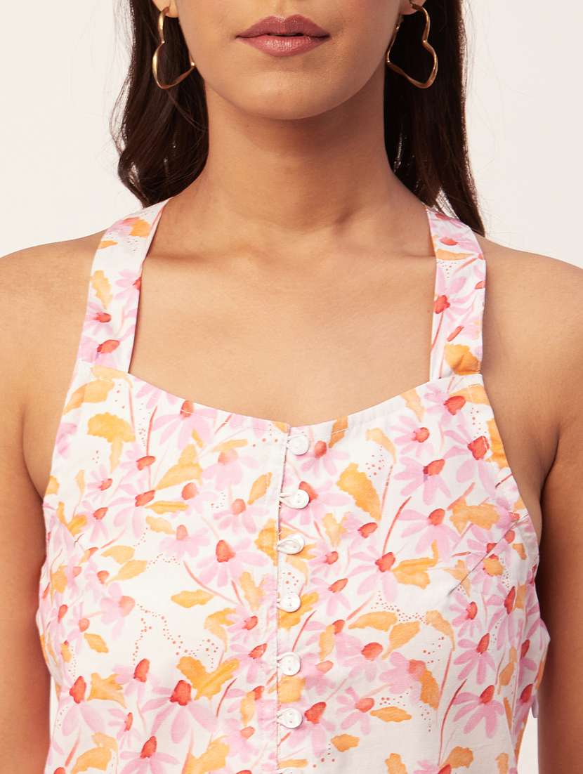 women's fit & flare floral dress - 20267523 -  Standard Image - 5