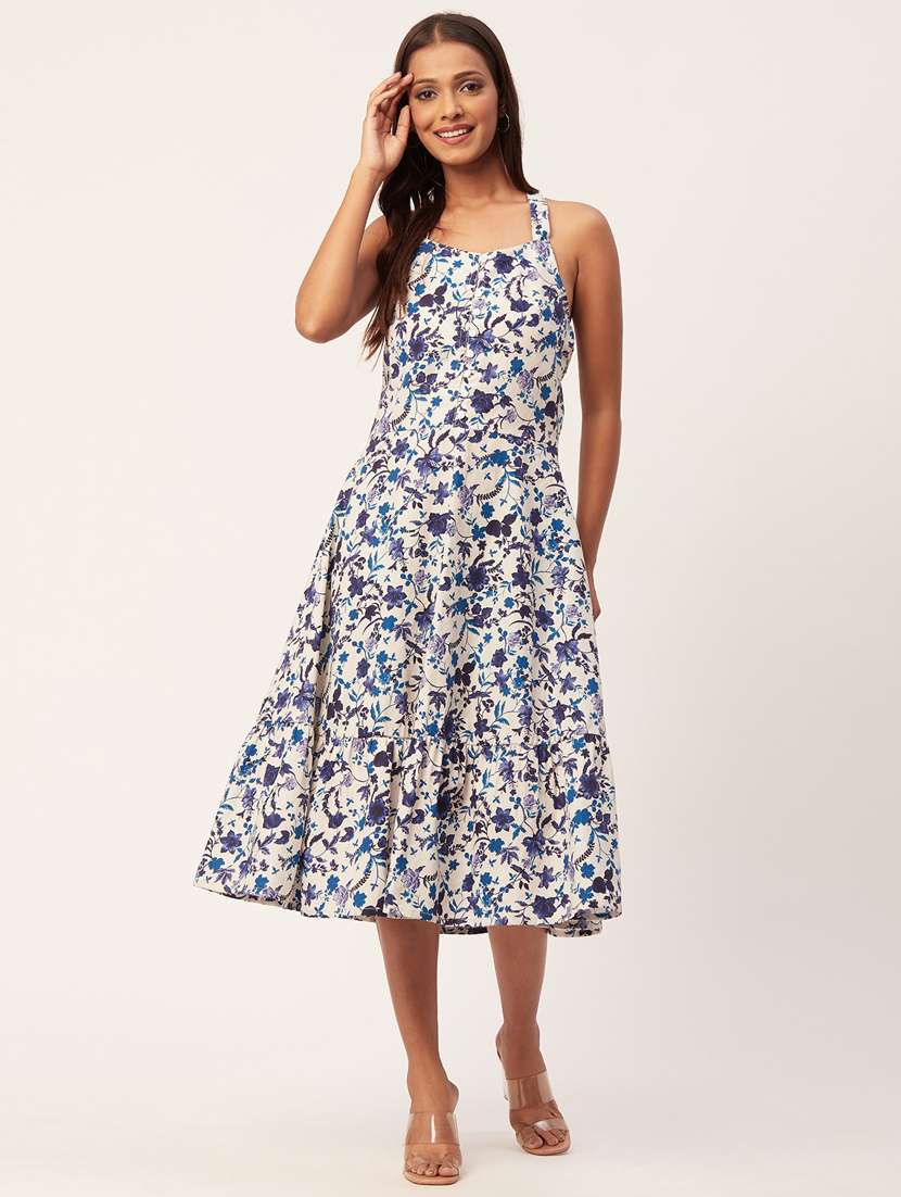 women's fit & flare floral dress