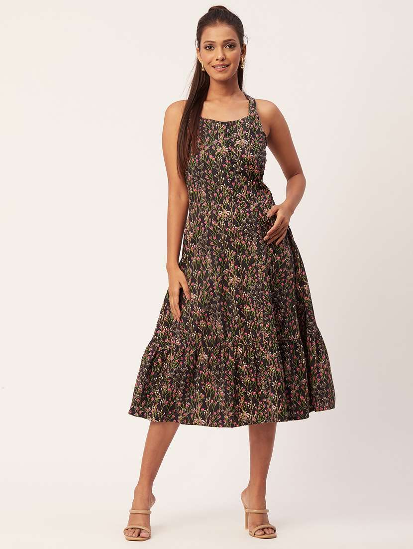 women's fit & flare floral dress