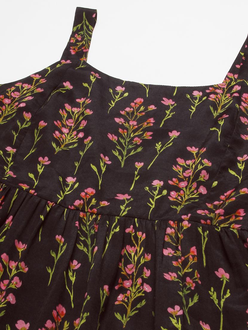 women's fit & flare floral dress - 20267528 - Standard Image - 5