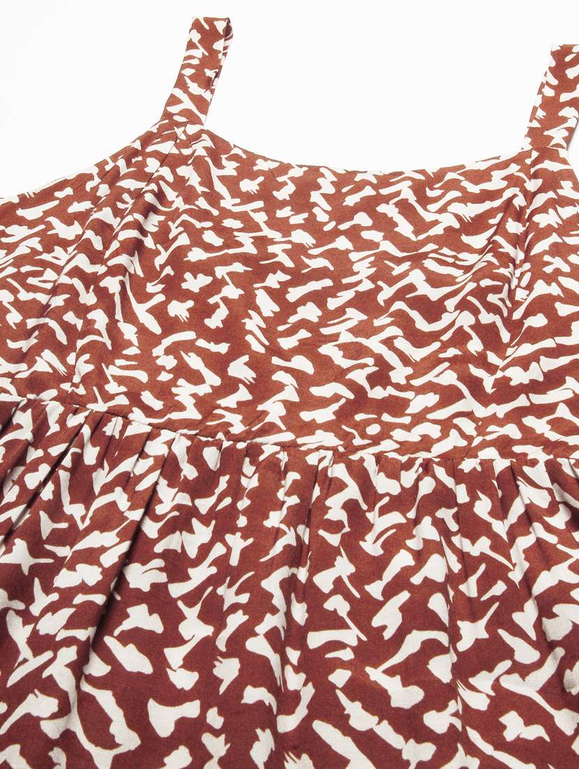 women's tiered dress printed dress - 20267529 -  Standard Image - 5