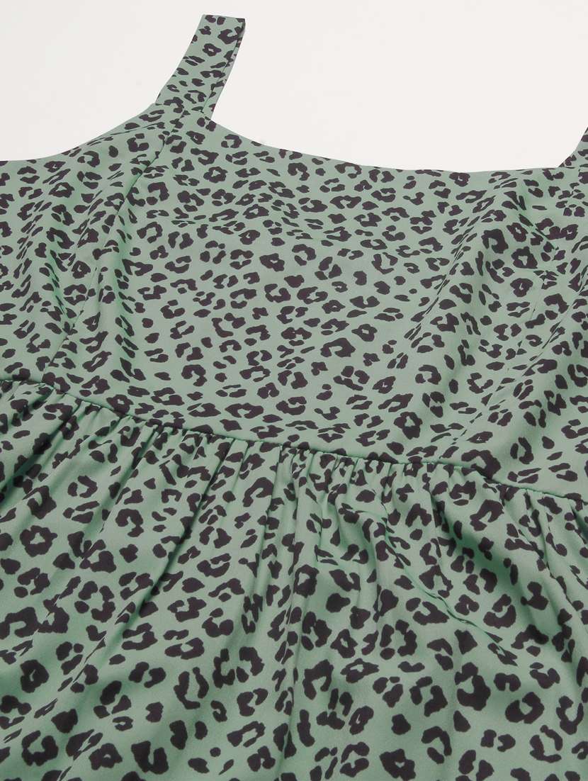 women's tiered dress animal print dress - 20267533 -  Standard Image - 5