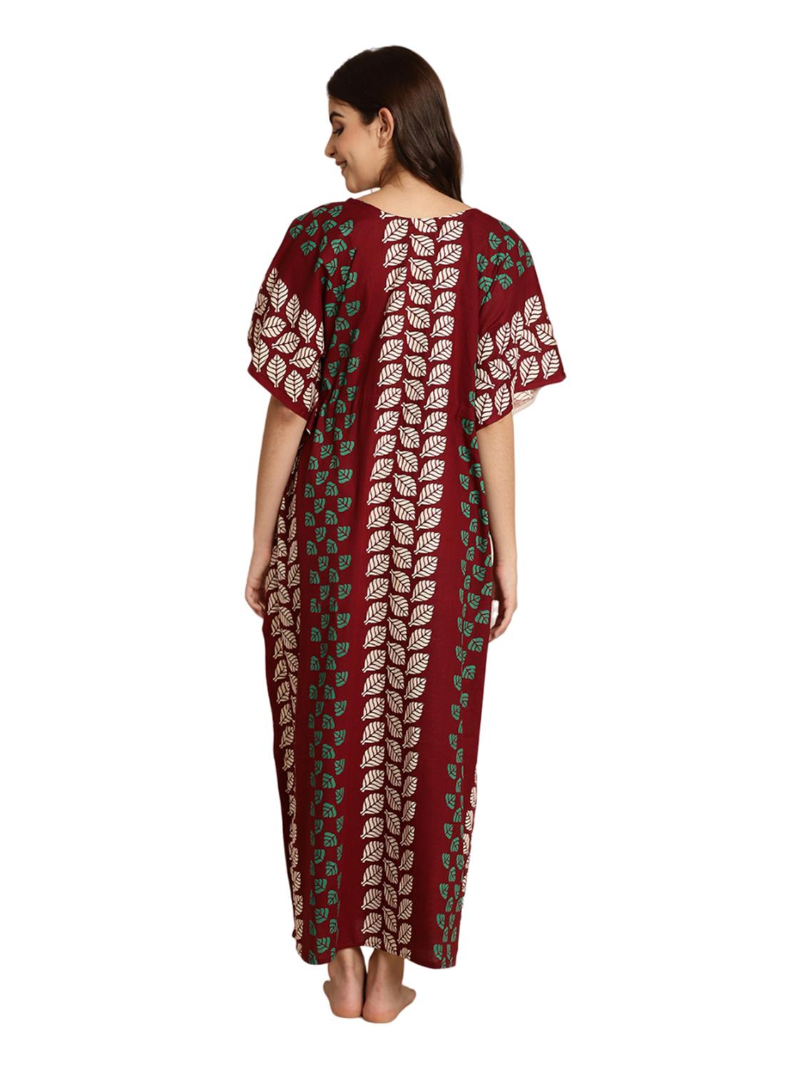 women tropical print cotton kaftan - 20267580 - Standard Image - 3