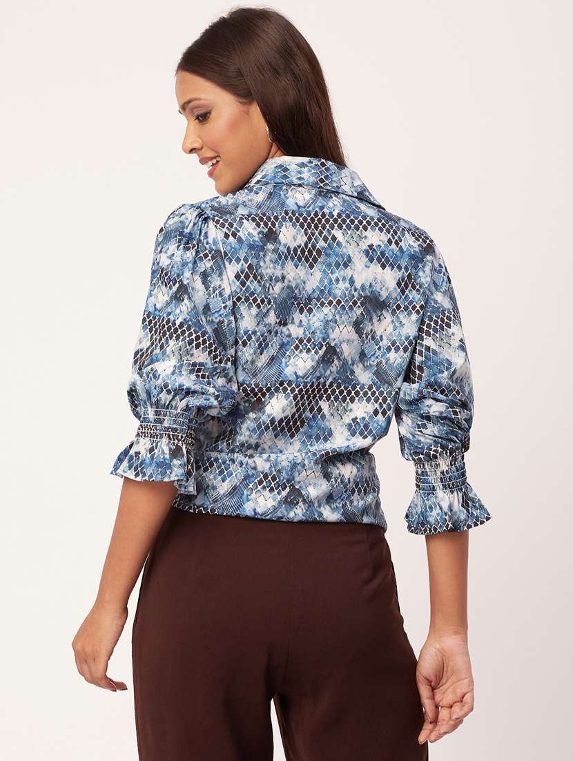 women's straight collared top - 20271554 -  Standard Image - 3