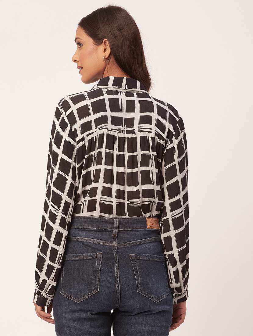 women's straight collared top - 20271558 -  Standard Image - 3