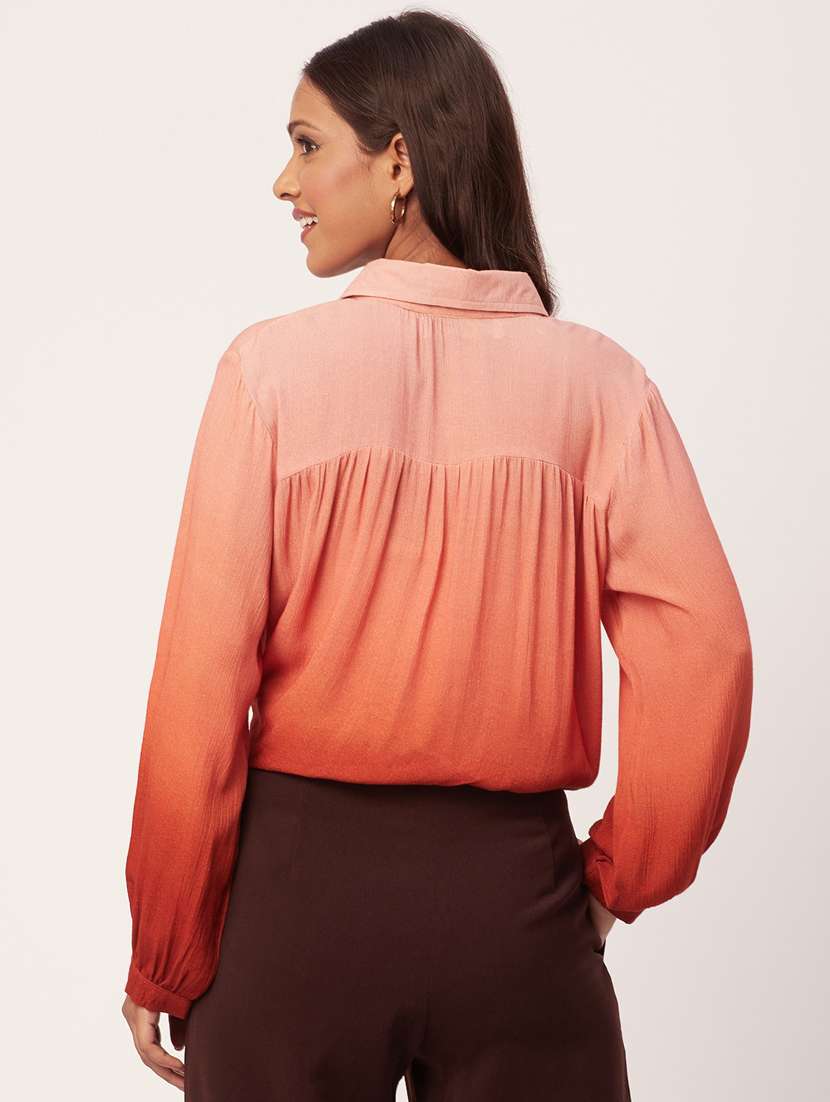 women's straight collared top - 20271560 - Standard Image - 3