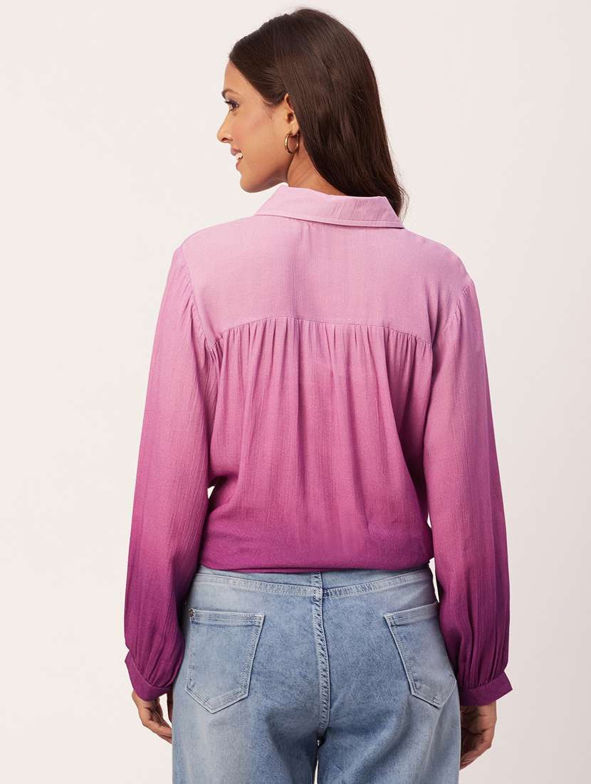 women's straight collared top - 20271561 -  Standard Image - 3