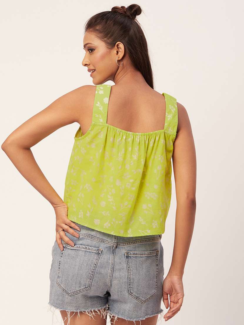 women's crop shoulder strap top - 20271569 -  Standard Image - 3