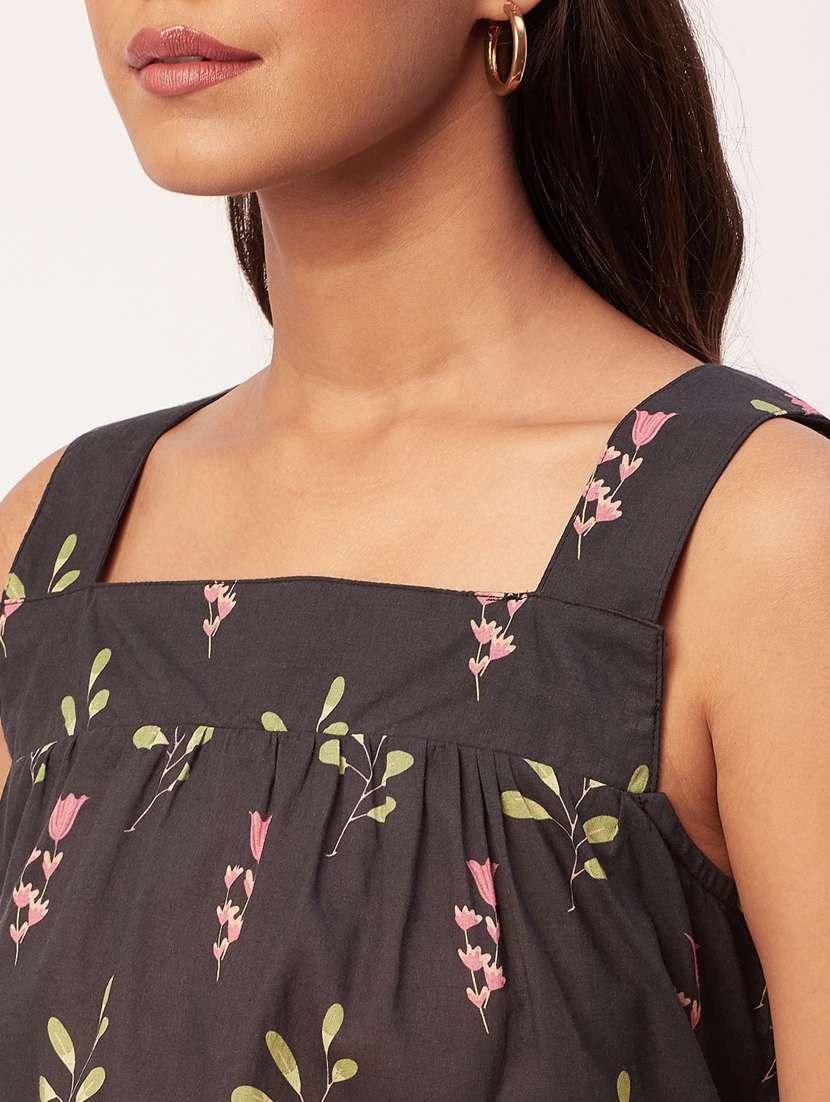 women's crop square neck top - 20271573 -  Standard Image - 5