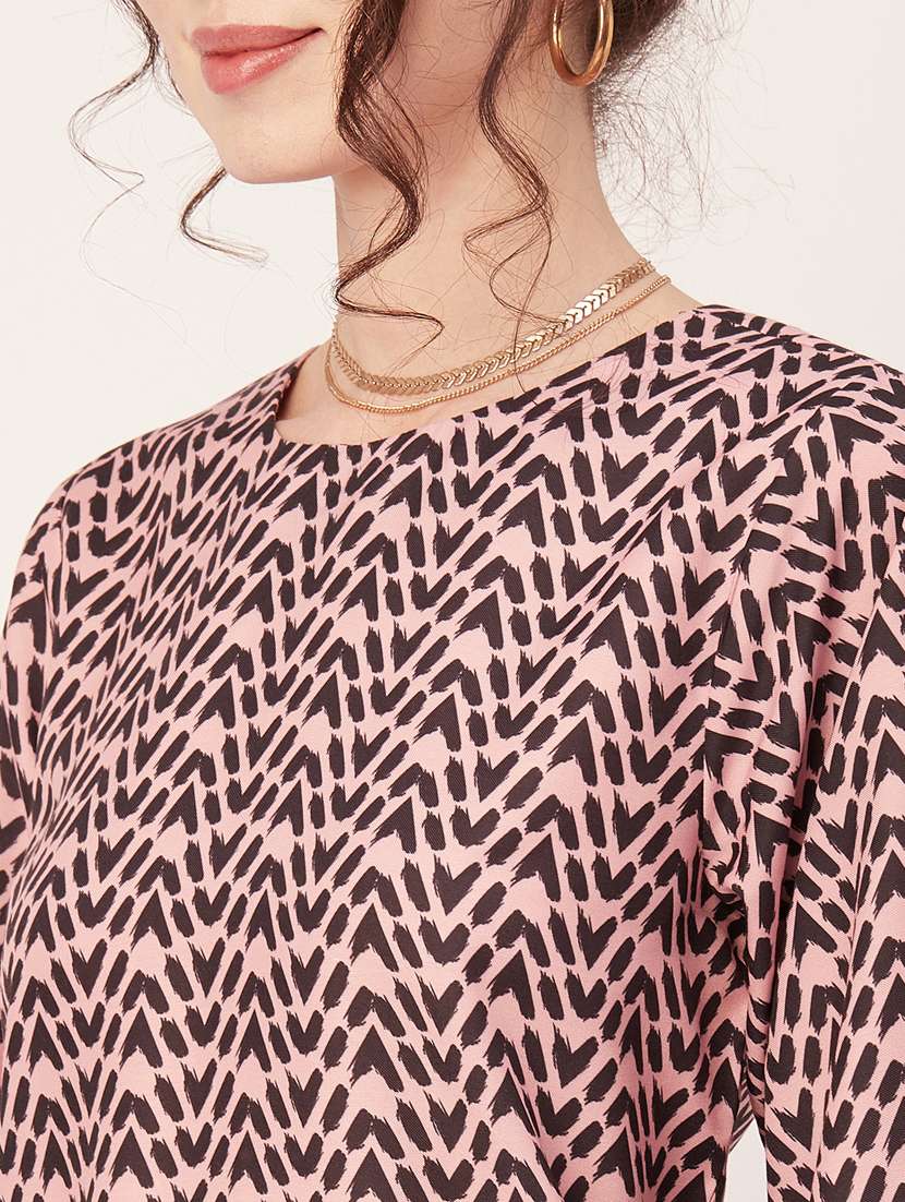 women's asymmetric round neck top - 20271585 - Standard Image - 5