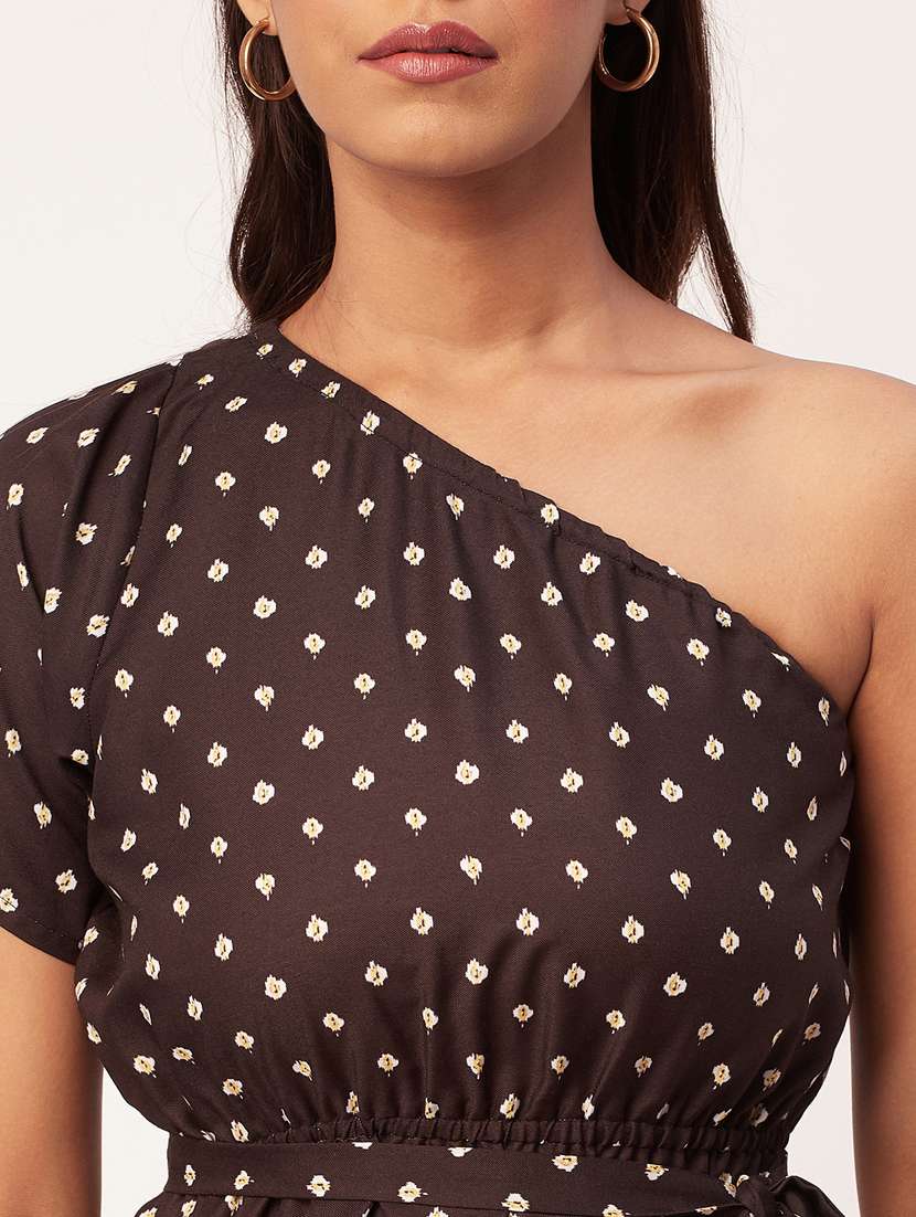 women's peplum single shoulder top - 20271592 -  Standard Image - 5