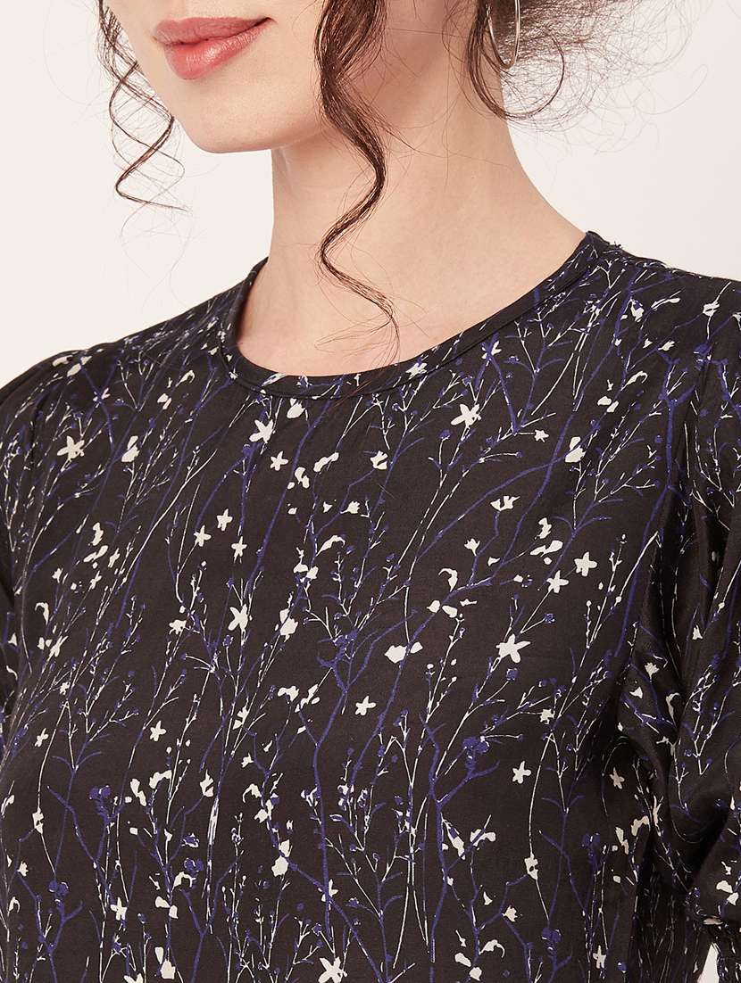 women's crop round neck top - 20271594 -  Standard Image - 5