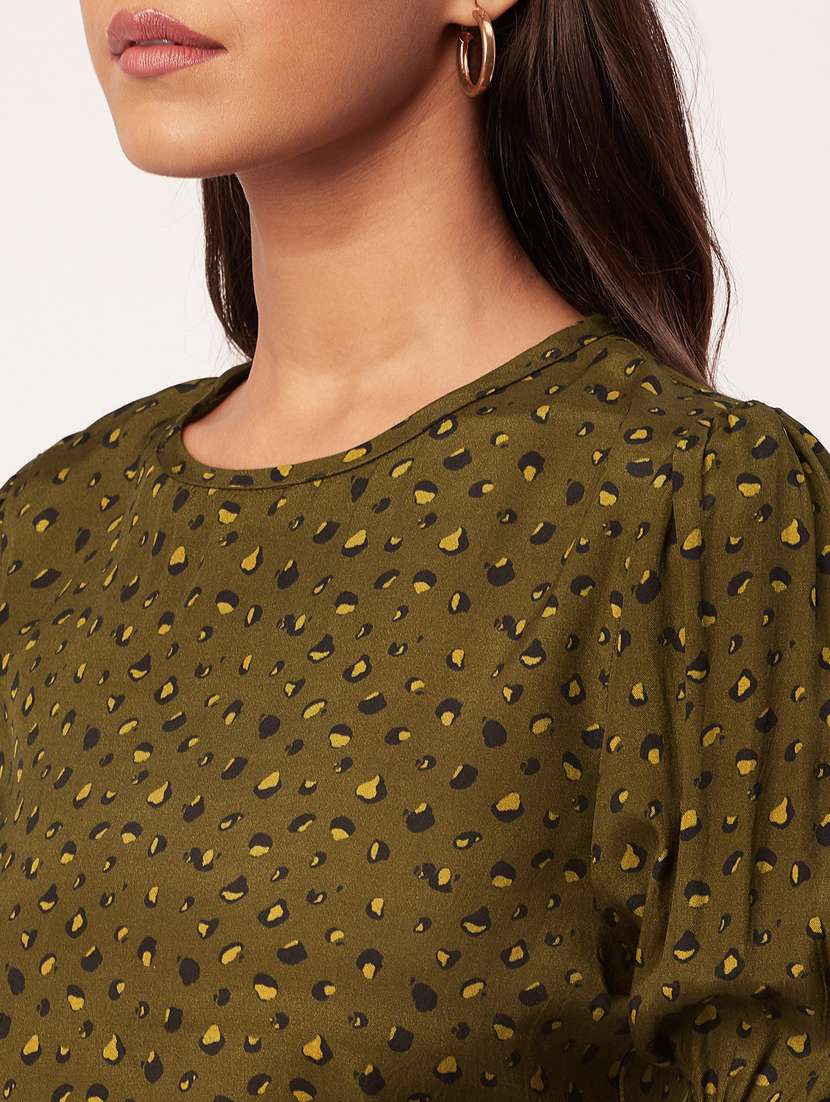 women's blouson crew neck top - 20271597 -  Standard Image - 5