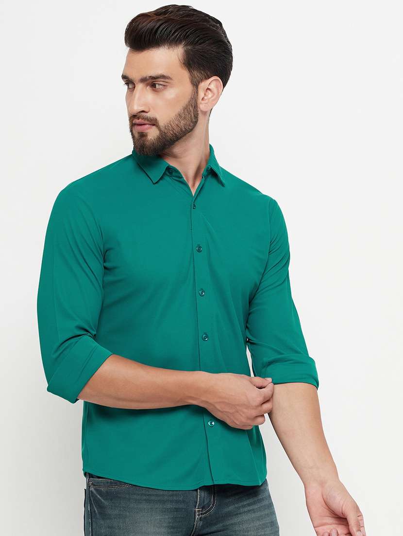 mens solid casual shirt