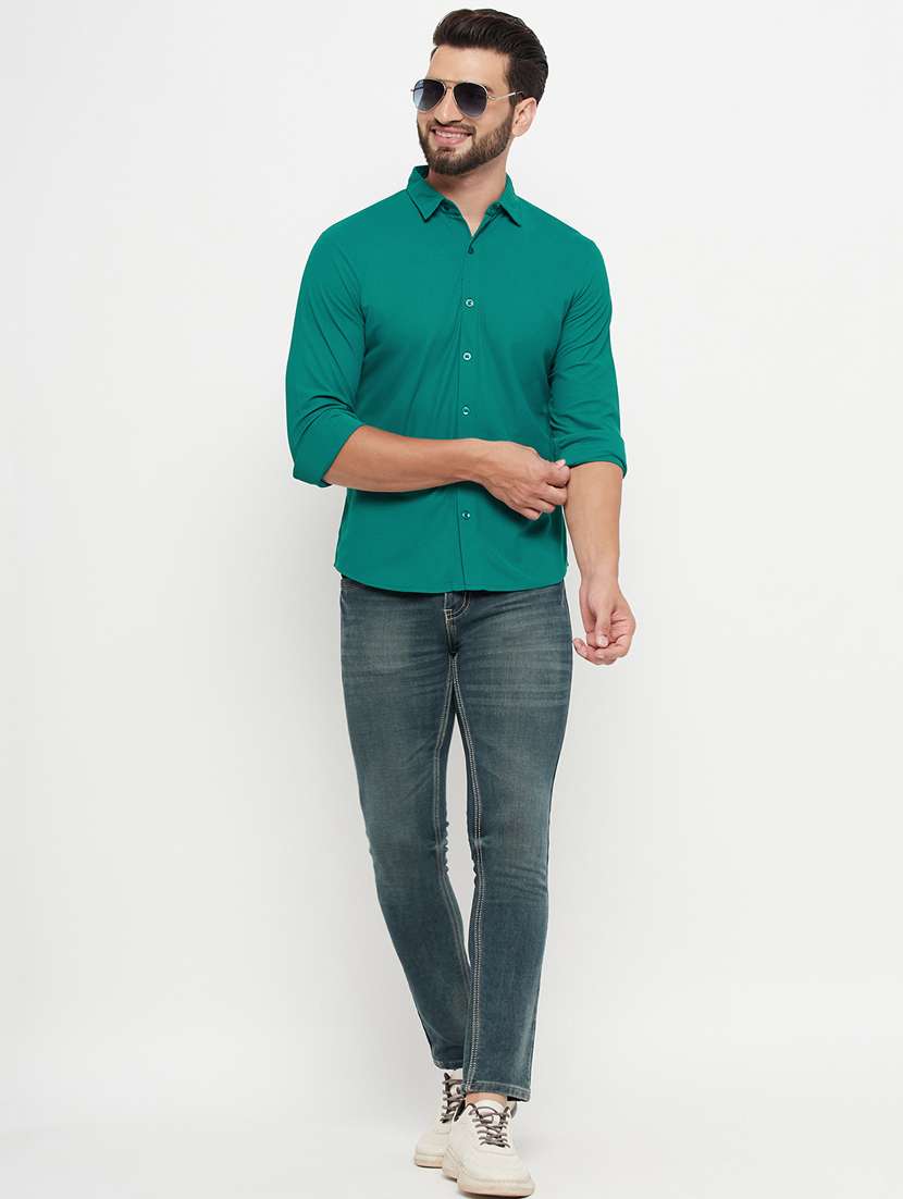 mens solid casual shirt - 20271725 -  Standard Image - 3