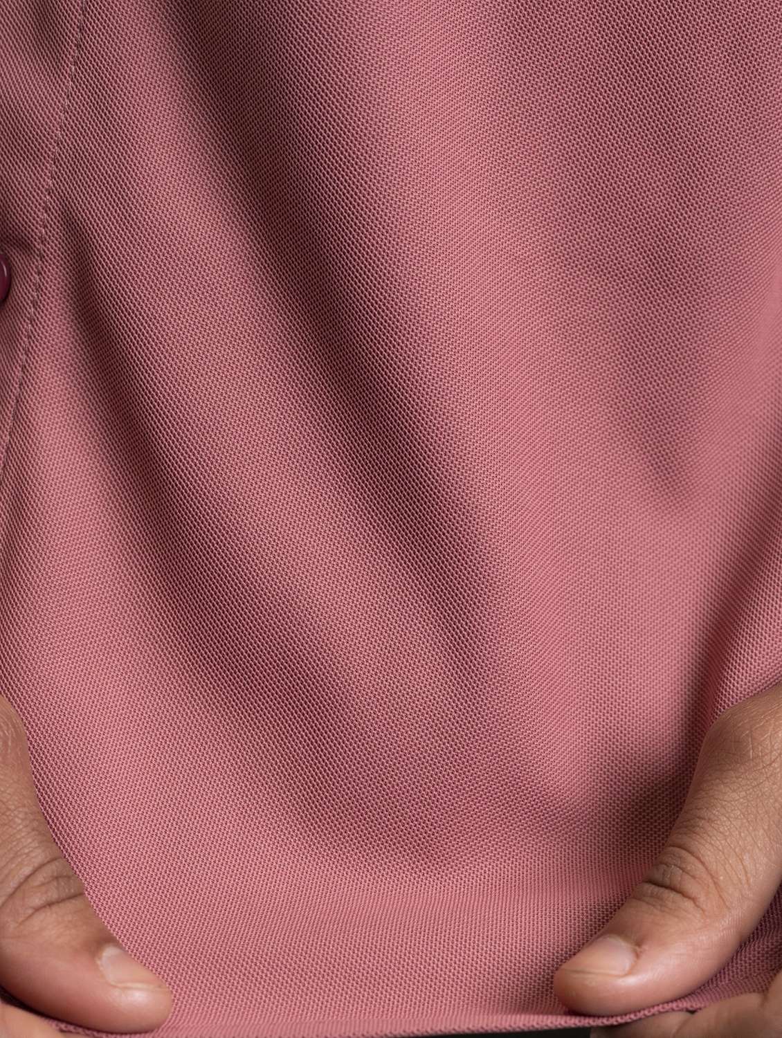 men peach regular fit solid casual shirt - 20271733 -  Standard Image - 5