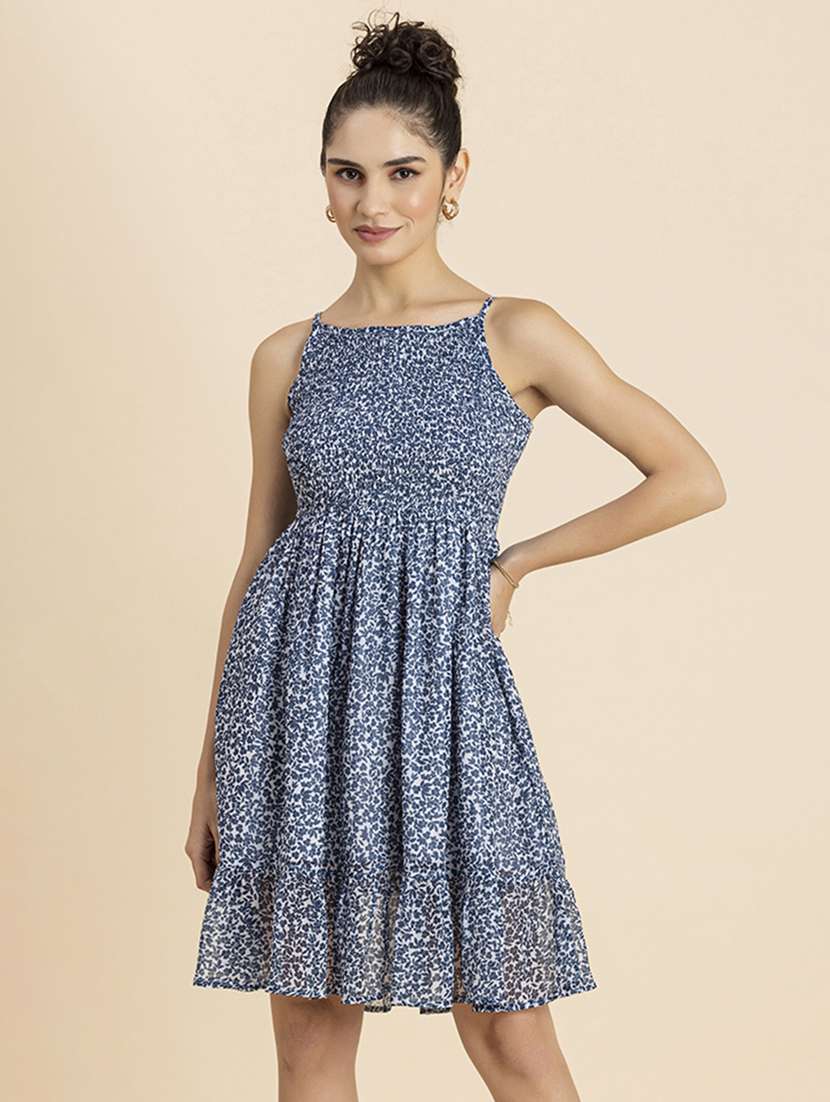 women's fit & flare floral dress - 20271735 -  Zoom Image - 0