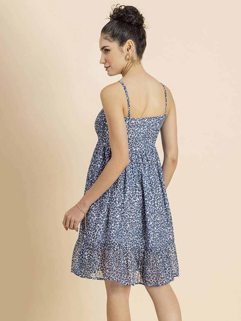 women's fit & flare floral dress - 20271735 -  Standard Image - 3