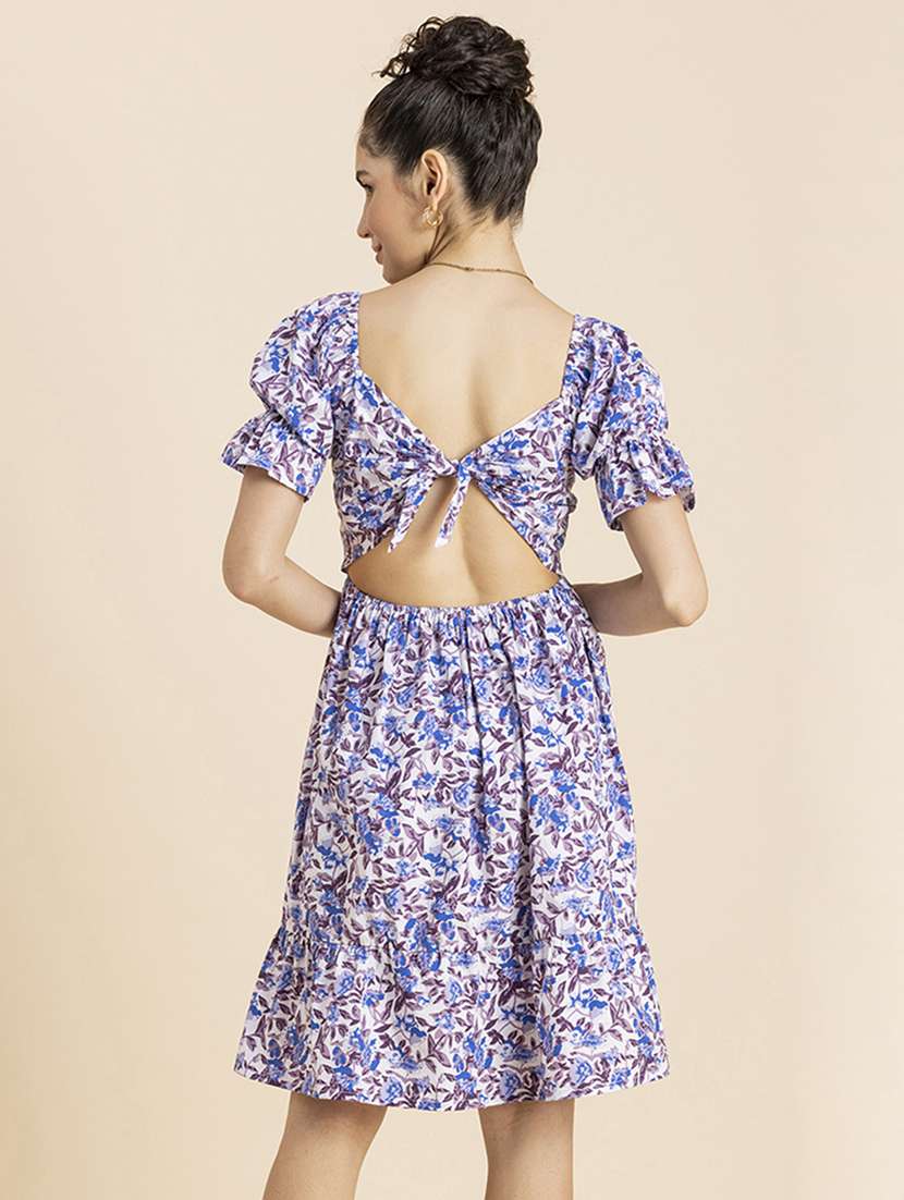 women's fit & flare floral dress - 20271740 -  Standard Image - 3