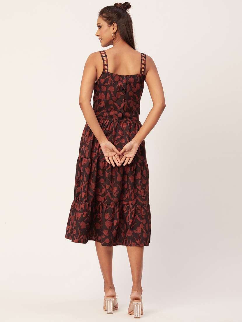 women's tiered dress floral dress - 20271746 -  Standard Image - 3