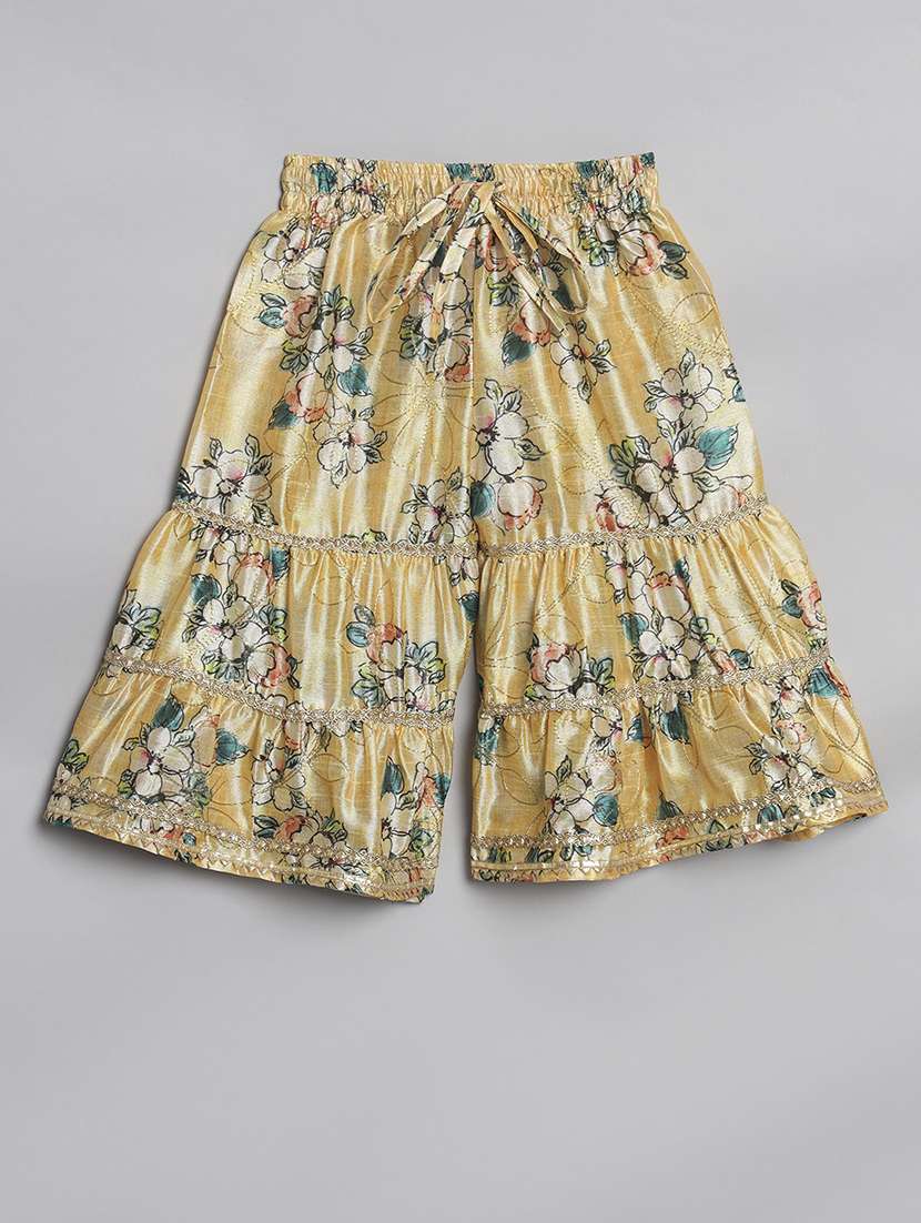 girl floral print kurta sharara set - 20271951 -  Standard Image - 3