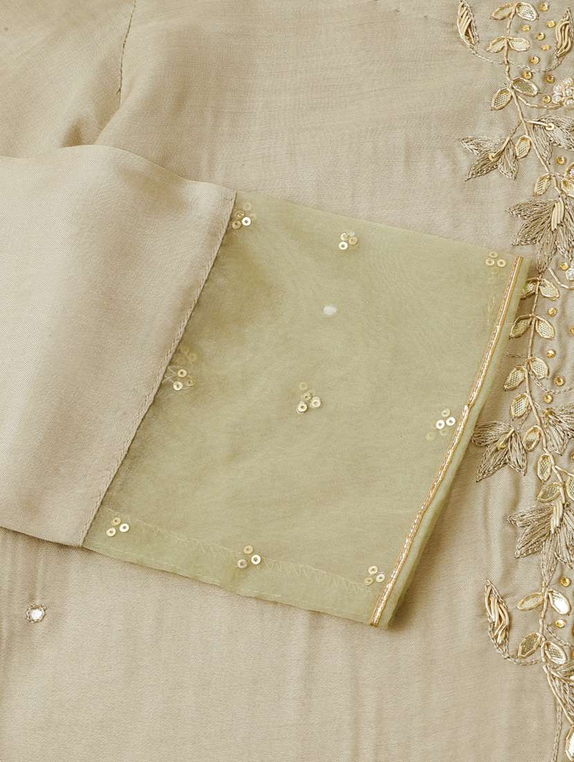 beige colored kurta pant set - 20271983 -  Standard Image - 5