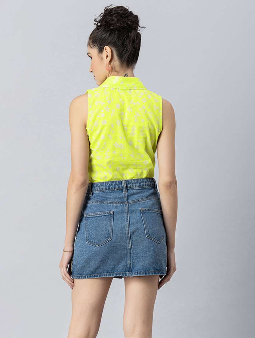 women's straight collared top - 20272039 -  Standard Image - 3