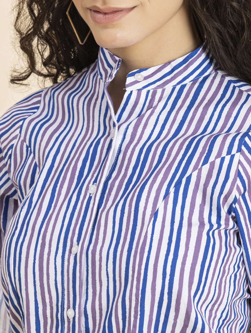 multi color stripes regular shirt - 20272047 -  Standard Image - 5