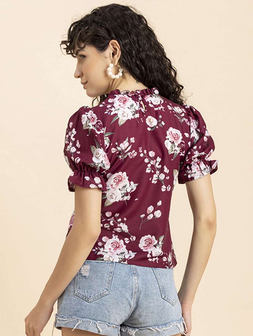 women's straight mock neck top - 20272050 -  Standard Image - 3