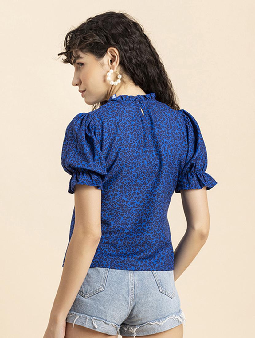 women's straight round neck top - 20272053 - Standard Image - 3
